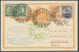 ZEPPELINPOST 220A BRIEF, 1933, 3. Südamerikafahrt, Brasil. Post, Prachtkarte, Gepr. Dr. Simon - Airmail & Zeppelin