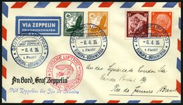 ZEPPELINPOST 290Ab BRIEF, 1935, 1. Südamerikafahrt, Bordpost Mit Stempel D, Prachtbrief - Airmail & Zeppelin