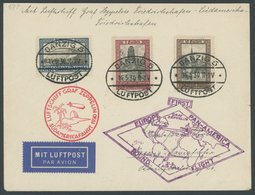 ZULEITUNGSPOST 57P BRIEF, Danzig: 1930, Südamerikafahrt, Rundfahrt, Frankiert Mit Mi.Nr. 209-11, Prachtbrief, Signiert H - Zeppelins