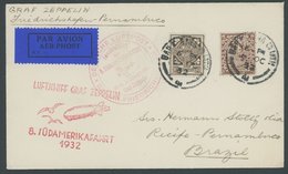 ZULEITUNGSPOST 189B BRIEF, Irland: 1932, 8. Südamerikafahrt, Anschlussflug Ab Berlin, Prachtbrief - Zeppelines