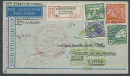 ZULEITUNGSPOST 177B BRIEF, Niederlande: 1932, 6. Südamerikafahrt, Anschlussflug Ab Berlin, Einschreiben, Prachtbrief, Nu - Zeppelins
