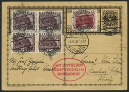 ZULEITUNGSPOST 82 BRIEF, Österreich: 1930, Landungsfahrt Nach Kassel, Karte Feinst - Zeppelines