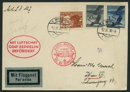 ZULEITUNGSPOST 86 BRIEF, Österreich: 1930, Fahrt Nach Genf, Karte Feinst - Zeppelin