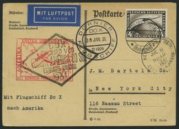 DO-X LUFTPOST 7.b.d. BRIEF, 13.11.1930, Aufgabe Friedrichshafen, Via Rio Nach Nordamerika, Mit Durchgangsstempel 22.IV.3 - Covers & Documents
