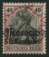 DP IN MAROKKO 40 O, 1908, 50 C. Auf 40 Pf., Mit Wz., Feinst, Gepr. Jäschke-L., Mi. 180.- - Morocco (offices)