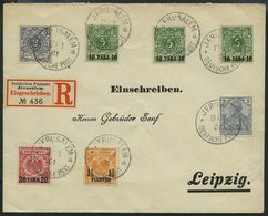 DP TÜRKEI M 52/3,6,7,9 BRIEF, 1901, 2 Pf. Lebhaftgrau Und 21/2 Pf. Blaugrau Mit Zusatzfrankatur Auf Philatelistischem Ei - Turchia (uffici)