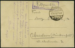 DP TÜRKEI 1918, Feldpost-Ansichtskarte Von NEUHAMMER Mit Soldatenbriefstempel Nach Oberstein, Pracht - Deutsche Post In Der Türkei