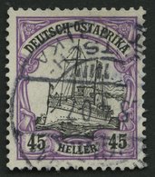 DEUTSCH-OSTAFRIKA 28b O, 1905, 45 H. Rotviolett/schwarz, Ohne Wz., Pracht, Gepr. Bothe, Mi. 110.- - German East Africa