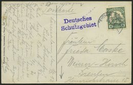 DEUTSCH-OSTAFRIKA 31 BRIEF, 1912, 4 H. Dunkelgrün, Mit Wz., Mit Seepoststempel OST-AFRIKA LINIE B, 1.5.12 Und Violettem  - Duits-Oost-Afrika