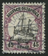 DEUTSCH-OSTAFRIKA 36b O, 1906, 45 H. Mittelbraunviolett/schwarz, Mit Wz., Pracht, Gepr. Bothe, Mi. 70.- - Duits-Oost-Afrika