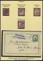 DEUTSCH-OSTAFRIKA O,Brief , Deutsche Seepost: 4 Verschiedene Stempel Und Eine Karte Mit Nebenstempel Deutsches Schutzgeb - German East Africa