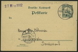 DSWA P 13 BRIEF, 1902, 5 Pf. Grün Mit Stempel WATERBERG, 27.3. (ohne Jahreszahl 1902), Prachtkarte Nach Oppeln - África Del Sudoeste Alemana
