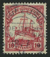 DSWA 26 O, NEUHEUSIS Auf 10 Pf. Karminrot, Pracht - German South West Africa