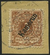 KAMERUN 1b BrfStk, 1898, 3 Pf. Hellockerbraun, MSP-Stempel Nr. 9 (12.9.98), Prachtbriefstück, Gepr. Jäschke-L. - Camerun