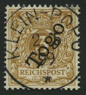 TOGO 1e O, 1897, 3 Pf. Hellocker, Kleine Helle Stelle Sonst Pracht, Gepr. Jäschke-L., Mi. 160.- - Togo