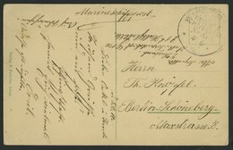 MSP VON 1914 - 1918 40 (21. Torpedoboost-Halbflottille), 4.6.1916, Feldpost-Ansichtskarte Von Bord Des Torpedobootes G 1 - Turquia (oficinas)