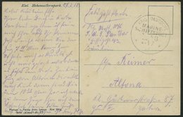 MSP VON 1914 - 1918 43 (Kanonenboot PANTHER), 27.7.1917, Feldpost-Ansichtskarte Von Bord Der Panther, Pracht - Turquia (oficinas)