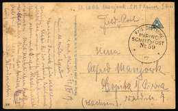 MSP VON 1914 - 1918 59 (Linienschiff KAISER), 25.7.1917, Feldpost-Humorkarte Von Bord Der Kaiser, Feinst - Turkey (offices)