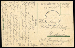 MSP VON 1914 - 1918 118 (16. T-Boots-Halbflottille), 13.6.1916, Feldpost-Ansichtskarte Von Bord Des Torpedobootes S 179, - Deutsche Post In Der Türkei