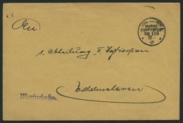 MSP VON 1914 - 1918 118 (16. T-Boots-Halbflottille), 30.7.1917, Dienstbrief (Marinesache) Der Kassenverwaltung Der 16. T - Turquia (oficinas)