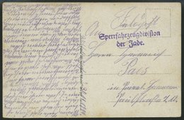 MSP VON 1914 - 1918 (Sperrfahrzeugdivision Der Jade), 30.11.1914, Violetter L2, Feldpost- Ansichtskarte Von Bord Eines F - Turkse Rijk (kantoren)