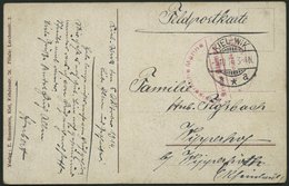 MSP VON 1914 - 1918 (Torpedoboot: S 33), 5.10.1916, Roter Briefstempel, Feldpost-Ansichtskarte Von Bord Des Torpedoboote - Turkey (offices)