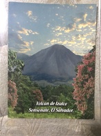 Circulated Postcard El Salvador 2012 Izalco Volcano  , ( Firefighter Stamps ) - El Salvador