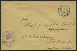 FELDPOST I.WK 1915, Feldpostbrief Mit Violettem Truppenstempel FLIEGER-ABTEILUNG Nr. 3 KASSENVERWALTUNG Der K.D. FELDPOS - Gebruikt