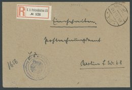 FELDPOST I.WK 1918, Einschreibbrief K.D. Feldpoststation 372 Mit Adler-K2 Kassenverwaltung Der K.D. Feldpost Nr. 633 Und - Usati