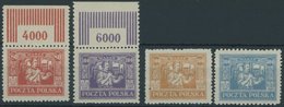 OBERSCHLESIEN 17-20 **, Östliches Oberschlesien: Reguläre Ausgabe, 1923, Bergmann, Postfrischer Prachtsatz, Mi. 240.- - Sonstige & Ohne Zuordnung