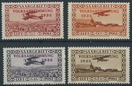 SAARGEBIET 195-98 **, 1934, Flugpost, Prachtsatz, Mi. 65.- - Andere & Zonder Classificatie