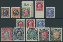 FREIE STADT DANZIG 53-65 **, 1921, Kogge, 2 Postfrische Prachtsätze, Mi. 145.- - Otros & Sin Clasificación