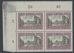 FREIE STADT DANZIG 208 VB **, 1924, 2 G. Ansichten I Aus Der Linken Oberen Bogenecke, Pracht, Mi. (1040.-) - Altri & Non Classificati