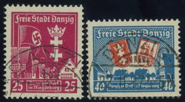 FREIE STADT DANZIG 274/5X O, 1937, Danziger Dorf, Wz. 3X, Pracht, Gepr. Gruber, Mi. 57.- - Autres & Non Classés