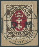 DIENSTMARKEN D 19 BrfStk, 1922, 2.40 M. Dunkelbraun/karminrot, Prachtbriefstück, Gepr. Gruber Und Infla, Mi (80.-) - Other & Unclassified