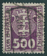 PORTOMARKEN P 19X O, 1923, 500 Pf. Dunkelpurpur, Wz. 3X, Pracht, Gepr. Gruber Und Infla, Mi. 700.- - Andere & Zonder Classificatie