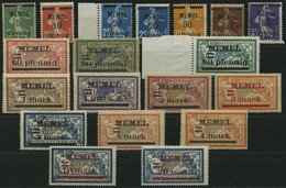 MEMELGEBIET 18-33 **,* , 1920, Freimarken, Meist Postfrisch, Prachtsatz - Klaipeda 1923