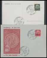 ELSASS 4,7 BRIEF, 1940, 6 Und 12 Pf. Hindenburg, 2 Belege Mit Sonderstempel STRASSBURG Ein Jahr Frei, Pracht - Occupation 1938-45