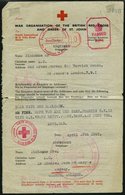 JERSEY 1942, Rotes Kreuz-Brief Mit Rückseitiger Antwort, Diverse Stempel Und Zensuren, Feinst - Bezetting 1938-45