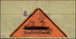 GROSSRÄSCHEN-VORLÄUFER V 2AI BrfStk, 1945, 15 Pf. Schwarz Auf Bräunlichrot, Nachnahme In Antiqua, Auf Briefstück, Feinst - Private & Local Mails