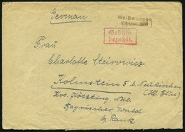ALL. BES. GEBÜHR BEZAHLT WEIßWASSER Oberlausitz 1945 L2, 2.3.46, Roter R2 Gebühr Bezahlt. Auf Brief, Feinst - Other & Unclassified