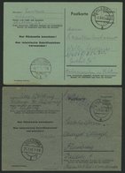 ALL. BES. AUFBRAUCHAUSGABEN P 719I BRIEF, 1945, 6 Pf. Schwarz Mit Druckvermerk Johs. Ibbeken, Schleswig, 4 Karten In Ver - Autres & Non Classés