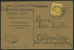 ALL. BES. AUFBRAUCHAUSGABEN P 741II BRIEF, 1946, 6 Pf. Schwarz, Absender 15 Mm Lang, Mit 6 Pf. AM-Post, Prachtkarte Von  - Other & Unclassified