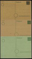 MECKLENBURG-VORPOMMERN P 5-7 BRIEF, Ganzsachen: 1945, 6 Pf., 6 Ungebrauchte Karten: P 5a,b, P 6 (3 Verschiedene Kartons) - Altri & Non Classificati