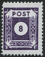 OST-SACHSEN 44cDIII *, 1945, 8 Pf. Lebhaftgrauviolett Coswig, Gezähnt L 111/2, Falzreste, Pracht, Gepr. Kunz, Mi. (400.- - Altri & Non Classificati