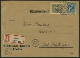 THÜRINGEN 98AXw,99BYaz2 BRIEF, 1945, 20 Pf. Preußischblau, Gezähnt, Vollgummierung, Dickes Papier Und 30 Pf. Olivgrau, U - Other & Unclassified