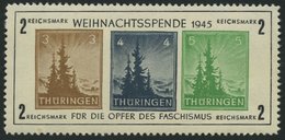 THÜRINGEN Bl. 1xa **, 1945, Block Antifa, Weißes Kartonpapier, Type II, Pracht, Mi. 450.- - Sonstige & Ohne Zuordnung