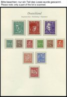SAMMLUNGEN, LOTS **, 1945-49, Saubere Sammlung Mit Mittleren Ausgaben Und Blocks (u.a. Bl. 5X/Y Und 6) Im Borek Falzlosa - Other & Unclassified