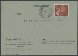 DDR 275 BRIEF, 1950, 24 Pf. Volkswahlen, Portogerechter Bedarfsbrief Vom Ersttag!, Pracht, R! - Used Stamps