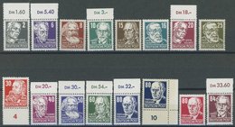 DDR 327-41 **, 1952/3, Persönlichkeiten, Wz. 2, Postfrischer Prachtsatz, Mi. 400.- - Used Stamps